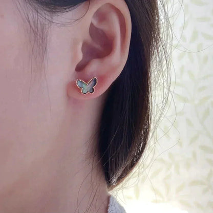 [Eterna Jewels]BUTTERFLY DARK MOP  EARRINGS