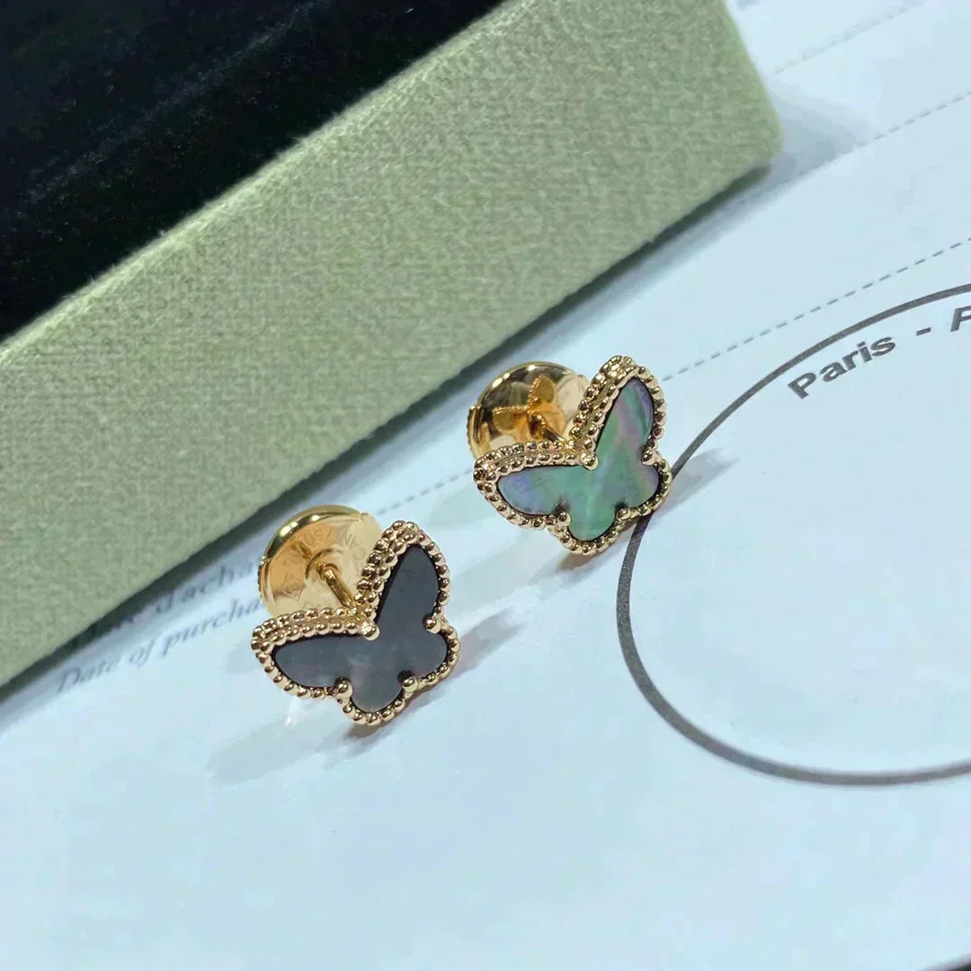 [Eterna Jewels]BUTTERFLY DARK MOP  EARRINGS
