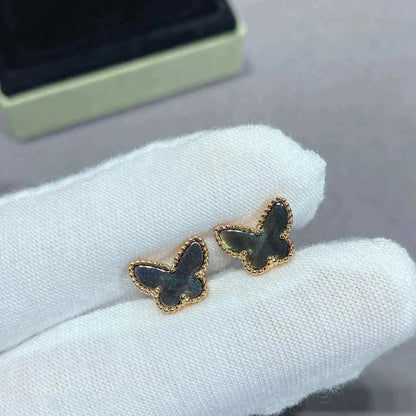 [Eterna Jewels]BUTTERFLY DARK MOP  EARRINGS