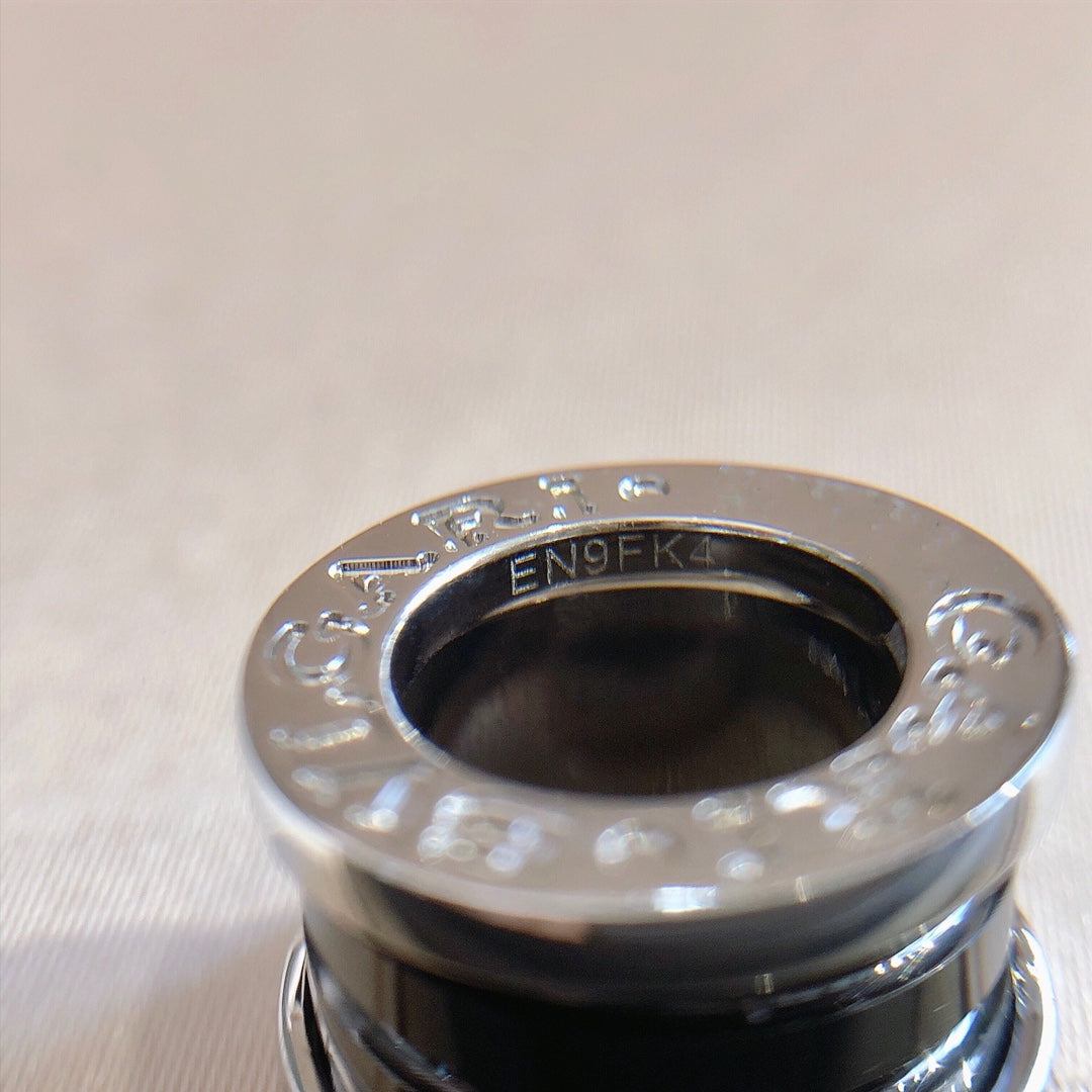 [Eterna Jewels]ZERO 1 BLACK CERAMIC SILVER NECKLACE