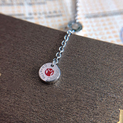 [Eterna Jewels]ZERO 1 BLACK CERAMIC SILVER NECKLACE