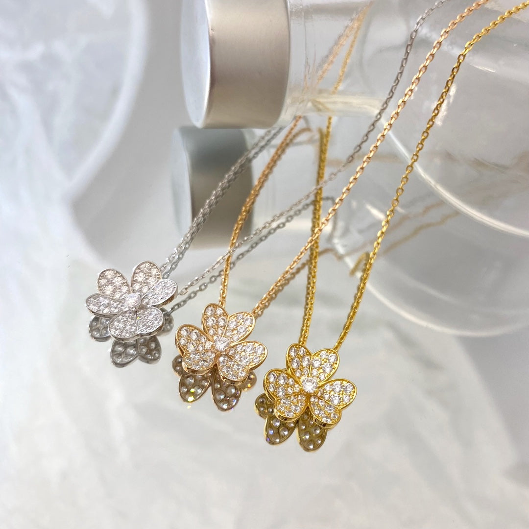[Eterna Jewels]FLOWER DIAMOND NECKLACE