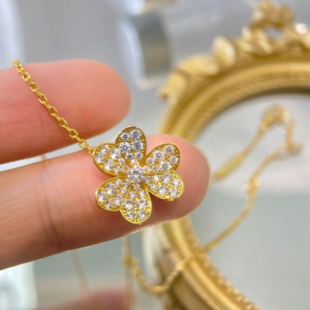 [Eterna Jewels]FLOWER DIAMOND NECKLACE