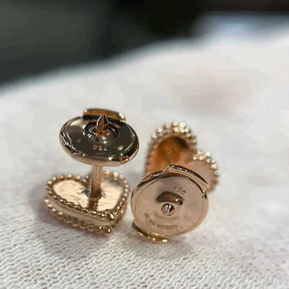 [Eterna Jewels]HEART CARNELIAN STUD EARRINGS