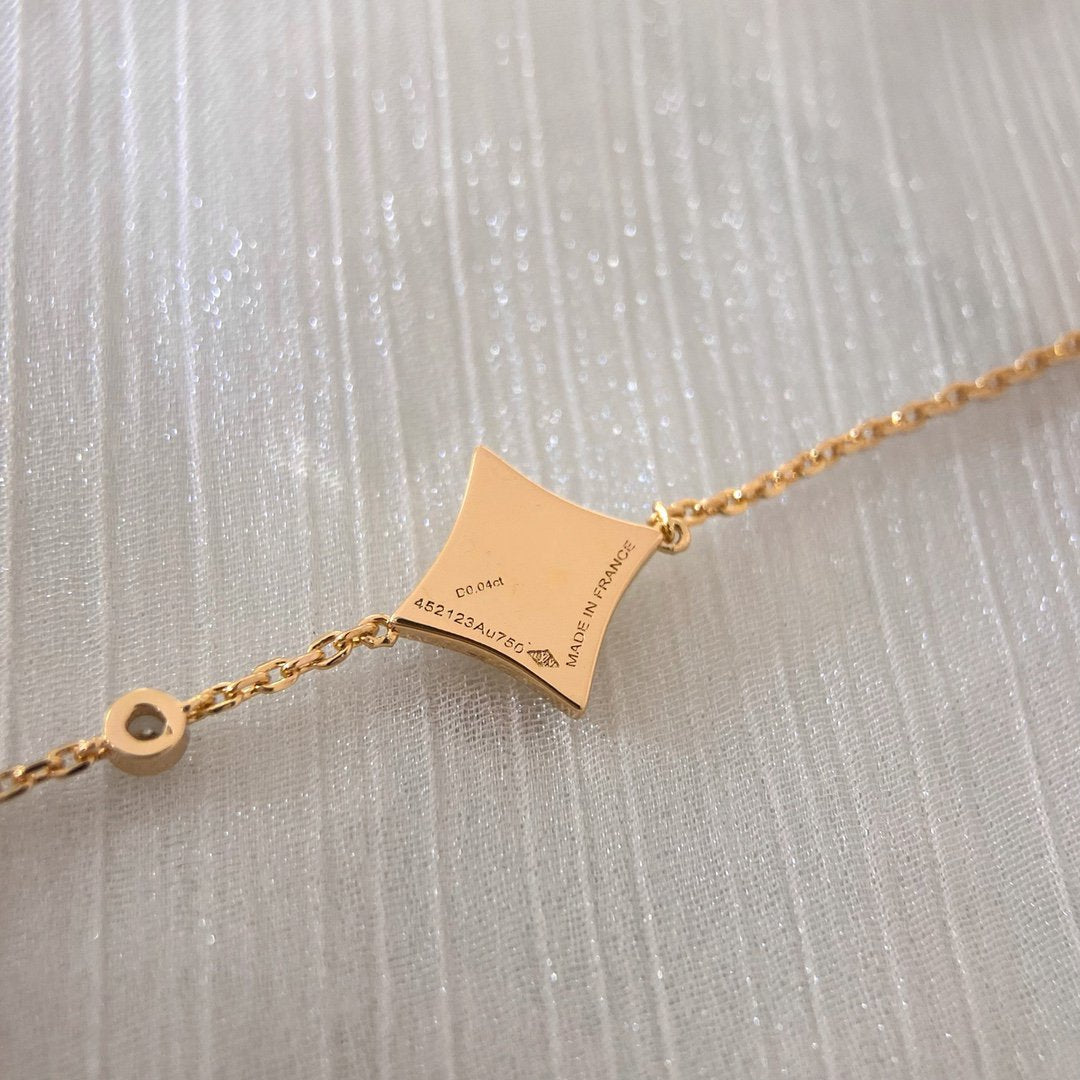 [Eterna Jewels]COLOR STAR CARNELIAN PINK GOLD DIAMOND BRACELET