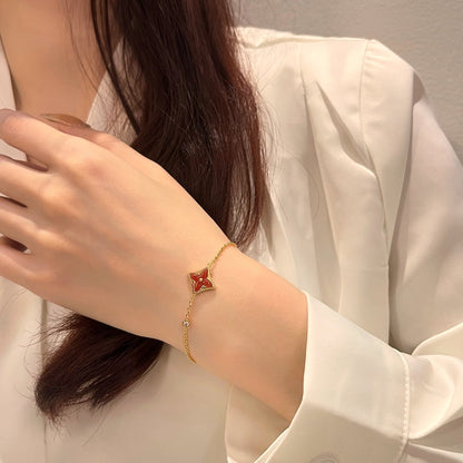 [Eterna Jewels]COLOR STAR CARNELIAN PINK GOLD DIAMOND BRACELET