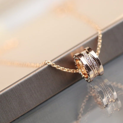 [Eterna Jewels]ZERO 1 PINK GOLD DIAMOND NECKLACE