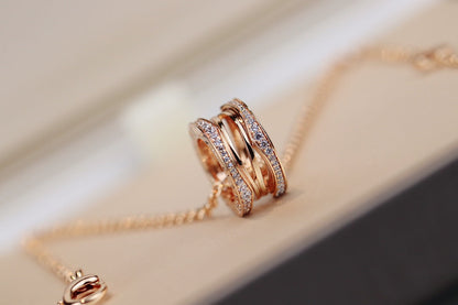 [Eterna Jewels]ZERO 1 PINK GOLD NECKLACE