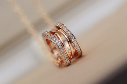 [Eterna Jewels]ZERO 1 PINK GOLD NECKLACE
