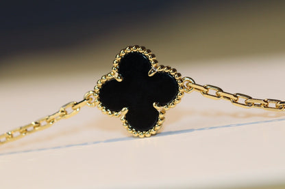 [Eterna Jewels]CLOVER 20 MOTIFS ONYX ROSE GOLD