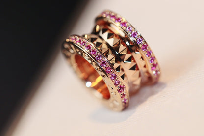 [Eterna Jewels]ZERO 1 ROCK PINK GOLD PINK DIAMOND NECKLACE