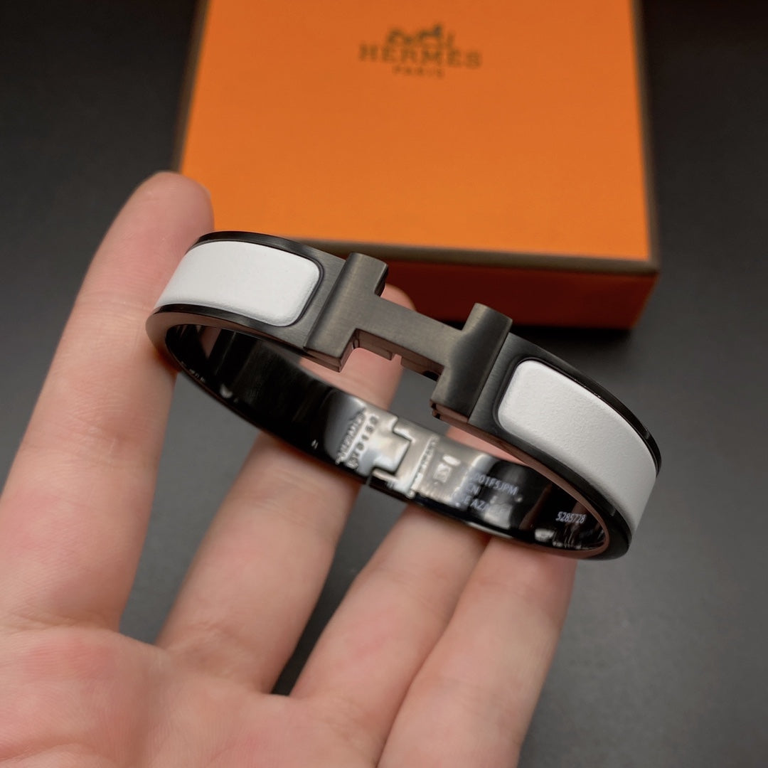 [Eterna Jewels]H BRACELET 12MM BLACK WHITE CERAMIC
