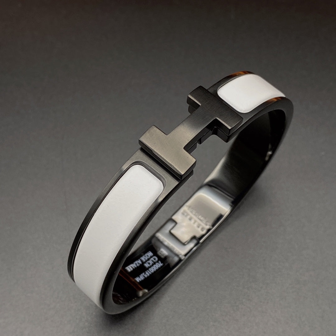 [Eterna Jewels]H BRACELET 12MM BLACK WHITE CERAMIC