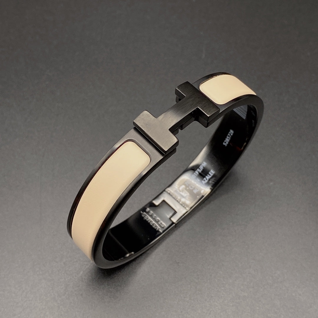 [Eterna Jewels]H BRACELET 12MM BLACK BEIGE CERAMIC