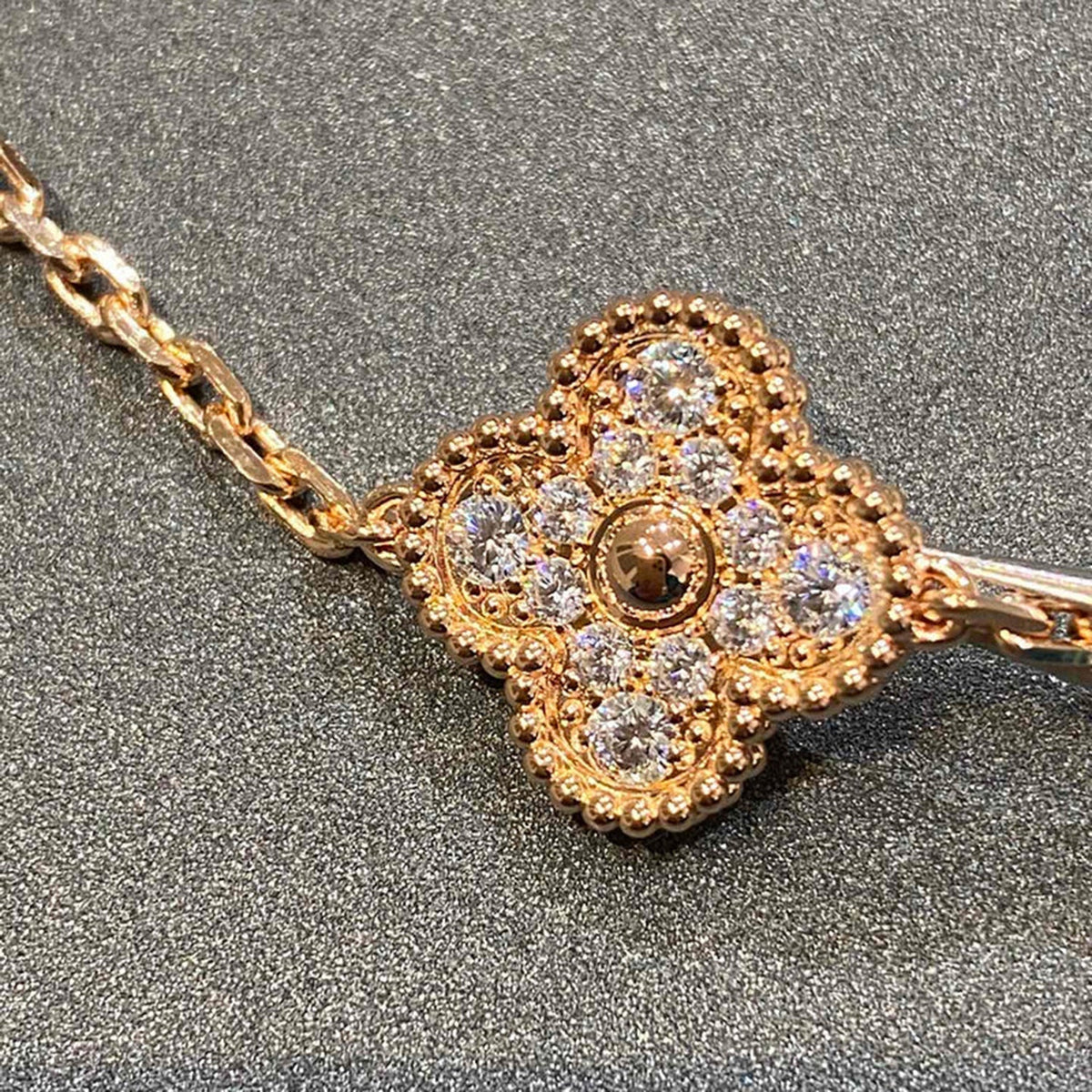 [Eterna  Jewelry] CLOVER 5 MOTIF FULL DIAMOND BRACELET COLLECTION