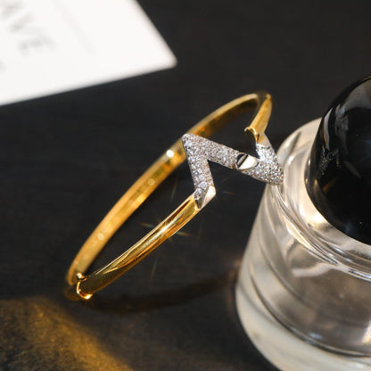 [Eterna Jewels]VOLTE UPSITE DOWN GOLD DIAMOND BRACELET