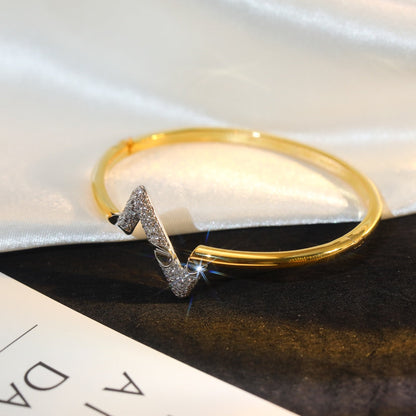 [Eterna Jewels]VOLTE UPSITE DOWN GOLD DIAMOND BRACELET