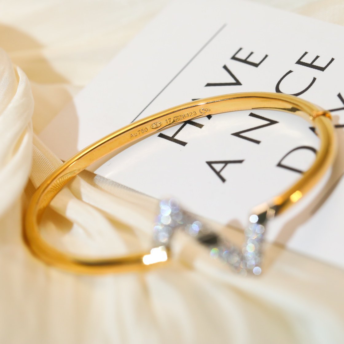 [Eterna Jewels]VOLTE UPSITE DOWN GOLD DIAMOND BRACELET