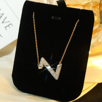 [Eterna Jewels]VOLT SILVER DIAMOND PEDANT NECKLACE