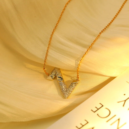 [Eterna Jewels]VOLT SILVER DIAMOND PEDANT NECKLACE