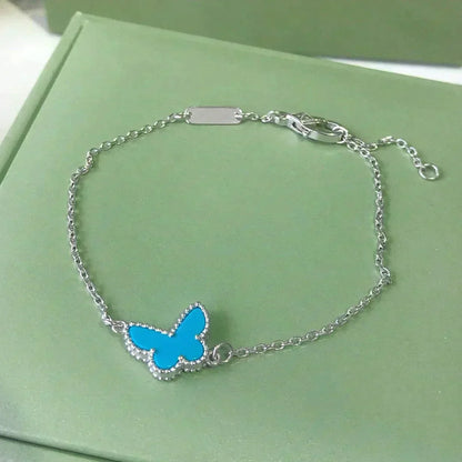 [Eterna Jewels]BUTTERFLY TURQUOISE BUTTERFLY BRACELET SILVER