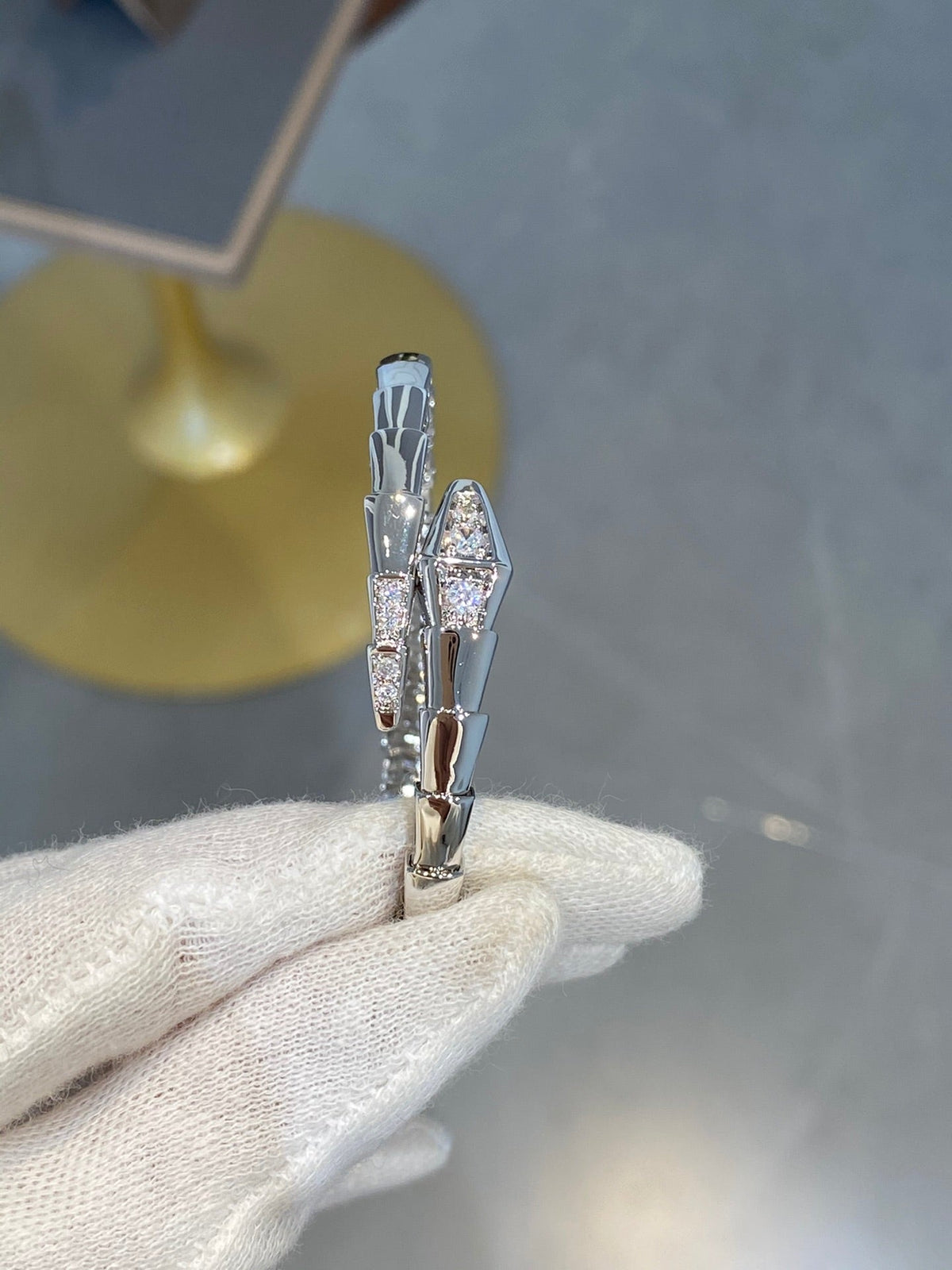 [Eterna Jewels]SERPENTI BRACELET DIAMONDS SILVER