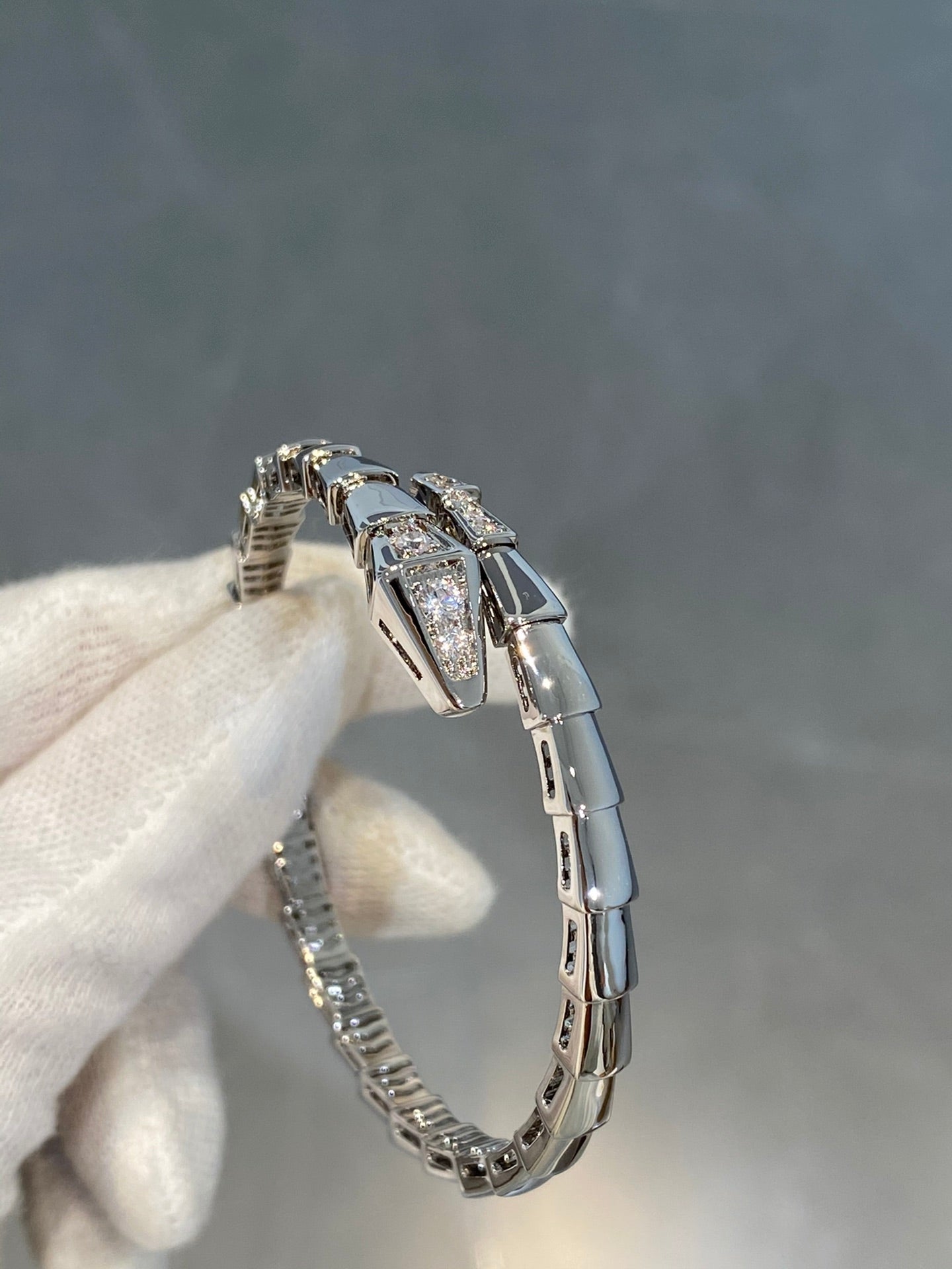 [Eterna Jewels]SERPENTI BRACELET DIAMONDS SILVER