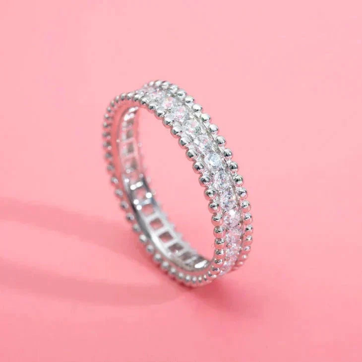[Eterna Jewels]PERLEE DIAMOND SILVER RING