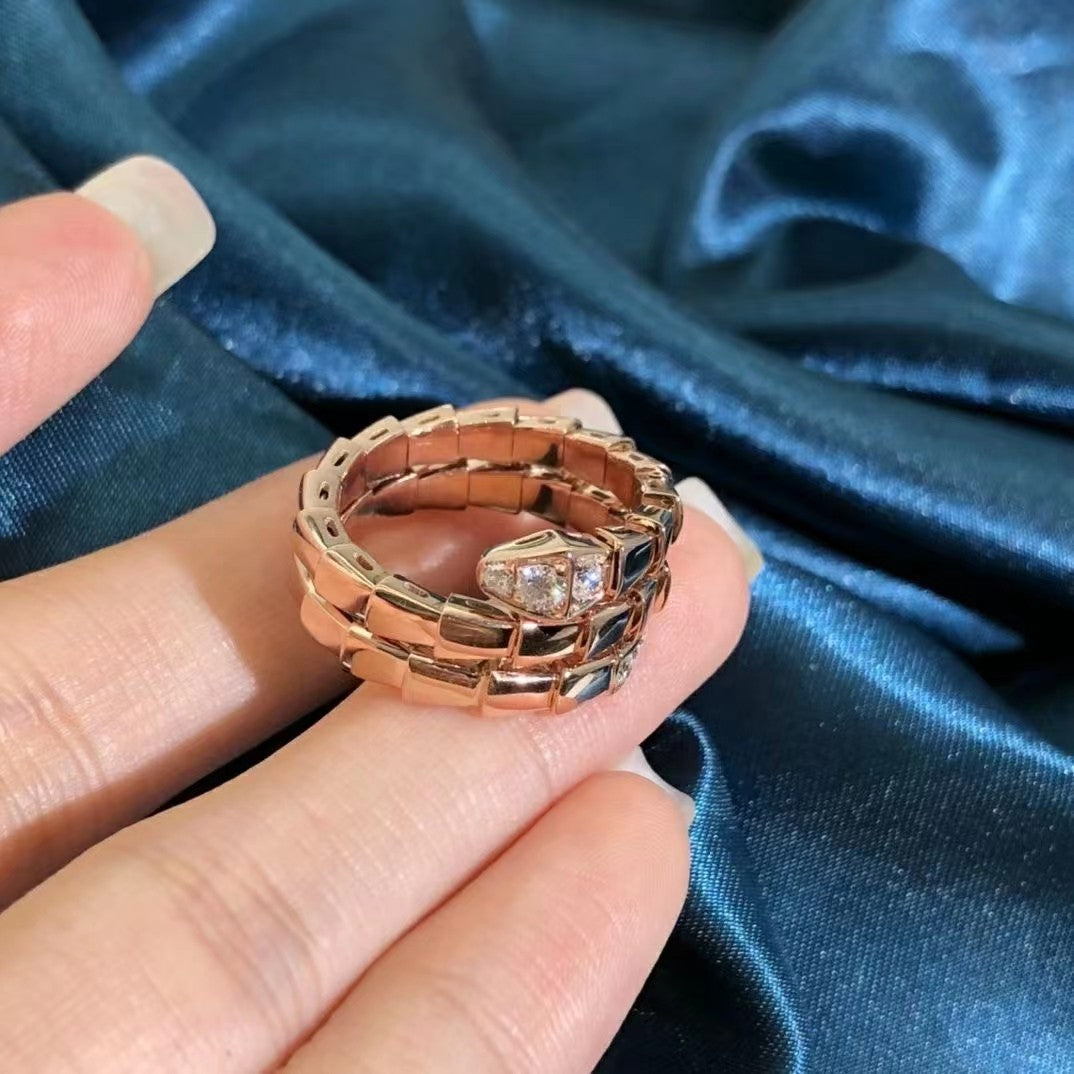 [Eterna Jewels]SERPENTS DOUBLE ROW DIAMOND RING