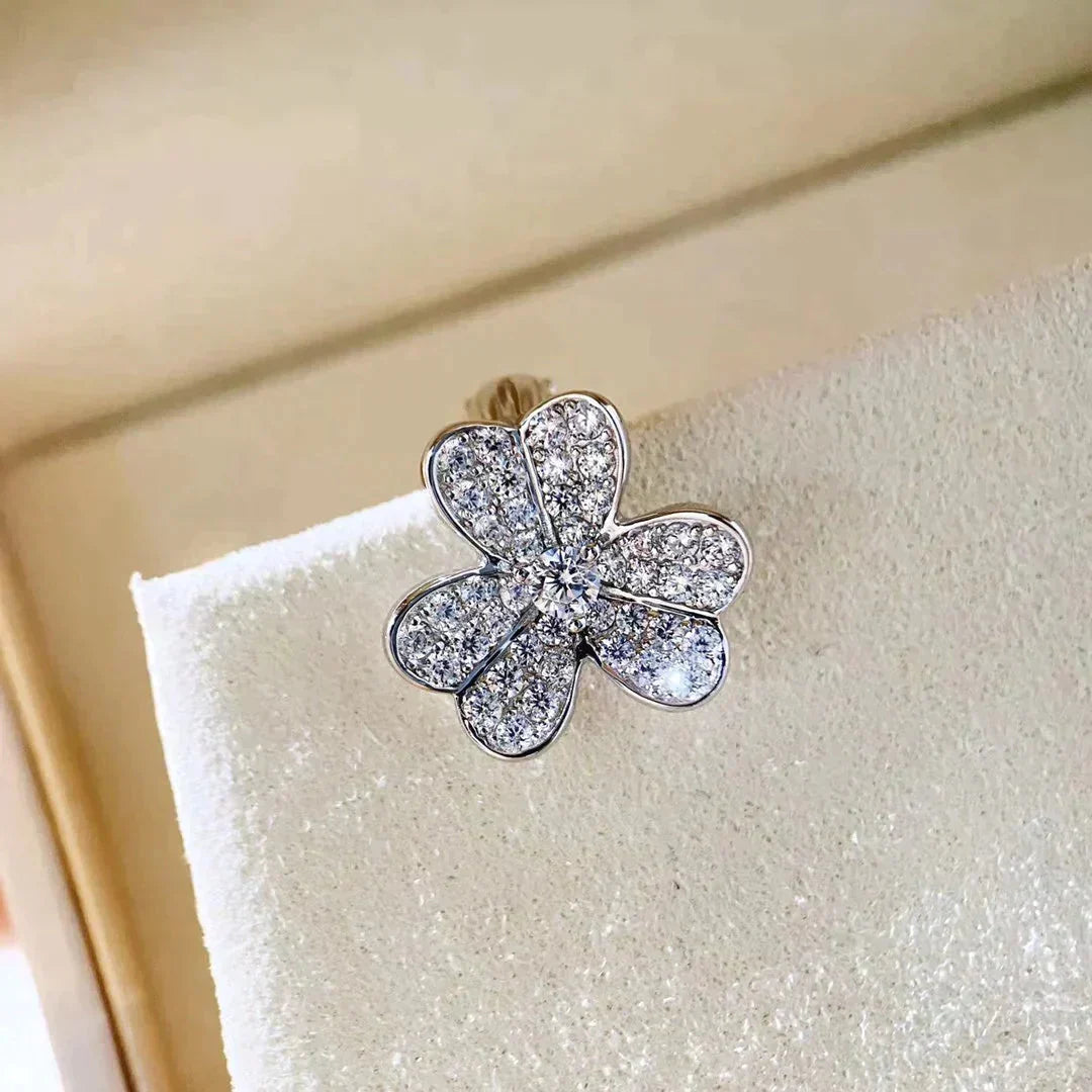 [Eterna Jewels]CLOVER COMOS DIAMOND EARRINGS SILVER