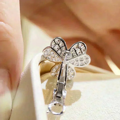 [Eterna Jewels]CLOVER COMOS DIAMOND EARRINGS SILVER