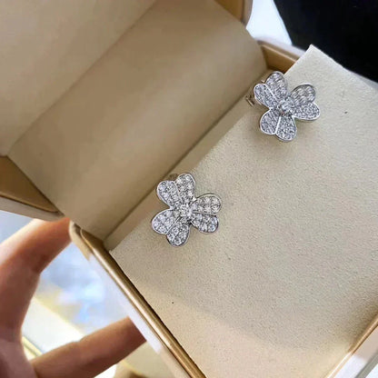 [Eterna Jewels]CLOVER COMOS DIAMOND EARRINGS SILVER