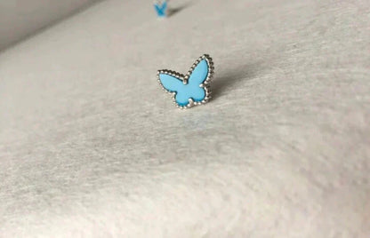 [Eterna Jewels]BUTTERFLY TURQUOISE EARRINGS SILVER