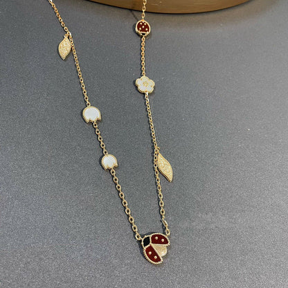 [Eterna Jewels]LUCKY SPRING 15 MOTIFS GOLD NECKLACE