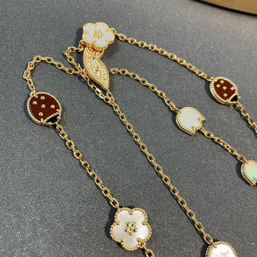 [Eterna Jewels]LUCKY SPRING 15 MOTIFS GOLD NECKLACE