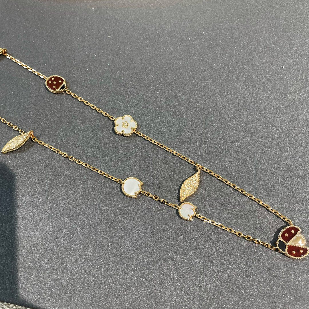 [Eterna Jewels]LUCKY SPRING 15 MOTIFS GOLD NECKLACE