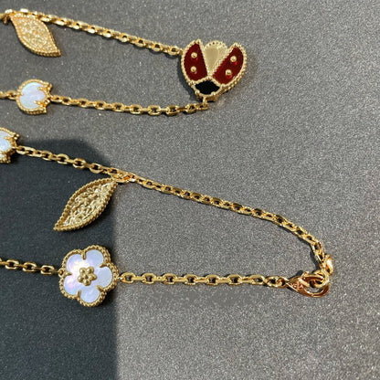 [Eterna Jewels]LUCKY SPRING 15 MOTIFS GOLD NECKLACE