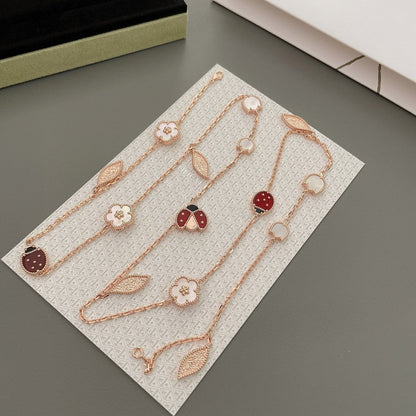 [Eterna Jewels]LUCKY SPRING 15 MOTIFS ROSE GOLD NECKLACE
