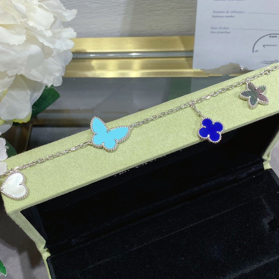 [Eterna Jewels]LUCKY SPRING SILVER BRACELET 4 MOTIF