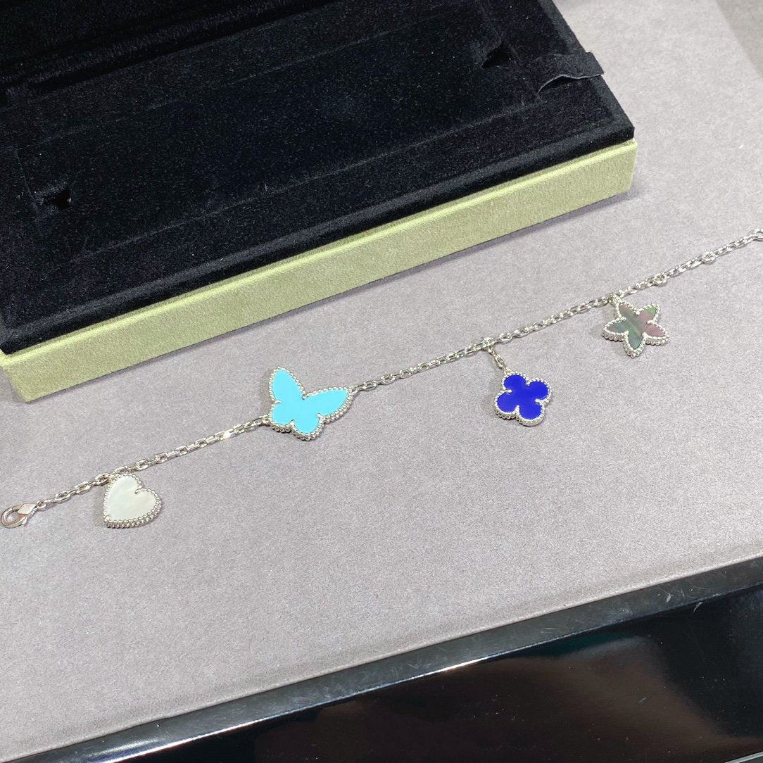 [Eterna Jewels]LUCKY SPRING SILVER BRACELET 4 MOTIF