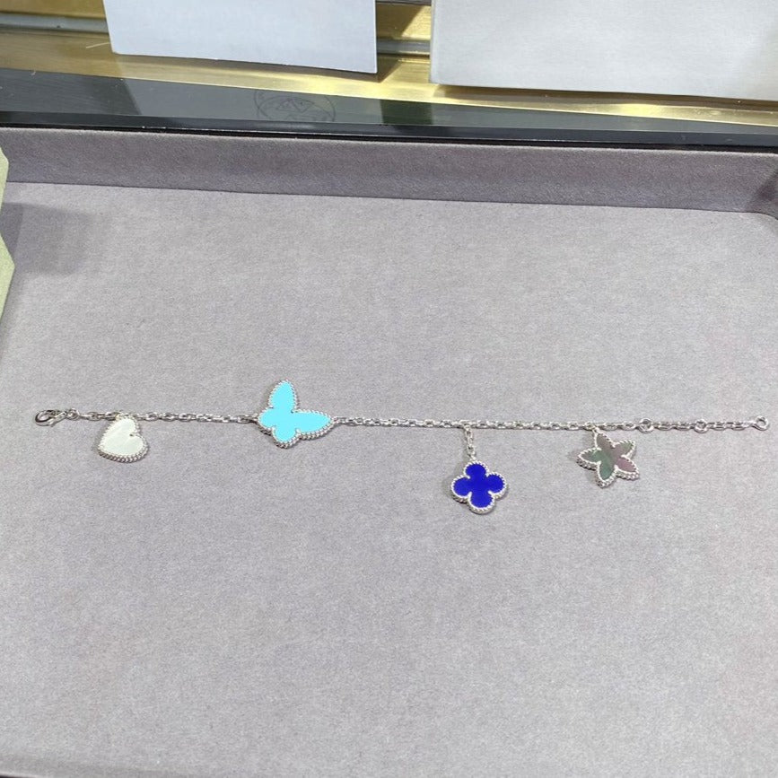 [Eterna Jewels]LUCKY SPRING SILVER BRACELET 4 MOTIF