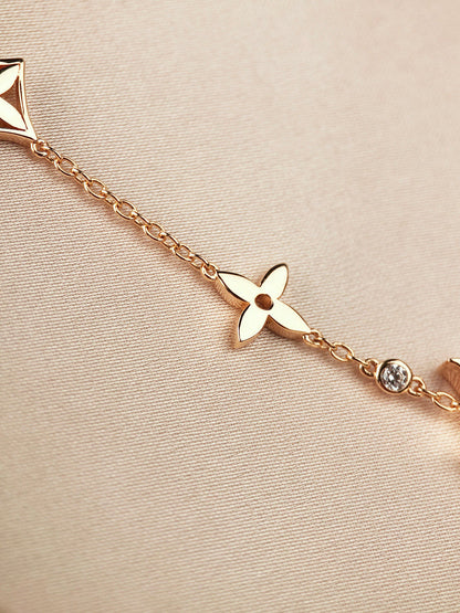 [Eterna Jewels]STAR AND SUN 7 MOTIFS GOLD BRACELET
