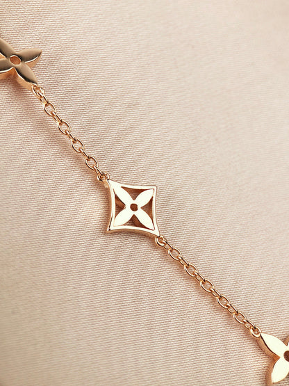 [Eterna Jewels]STAR AND SUN 7 MOTIFS GOLD BRACELET