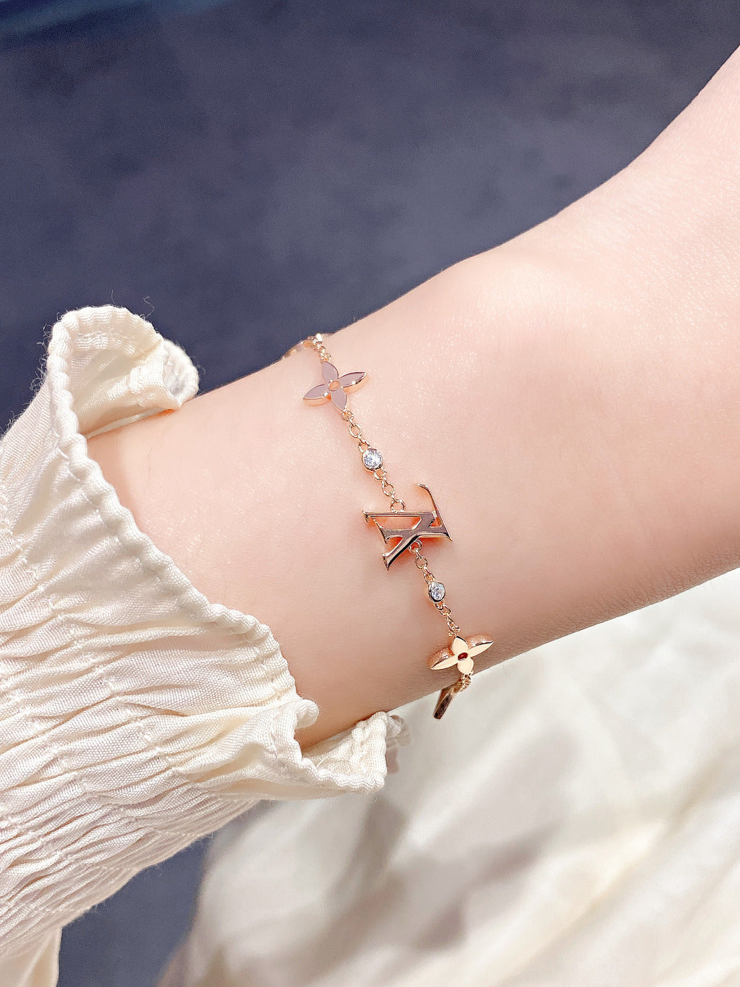 [Eterna Jewels]STAR AND SUN 7 MOTIFS GOLD BRACELET