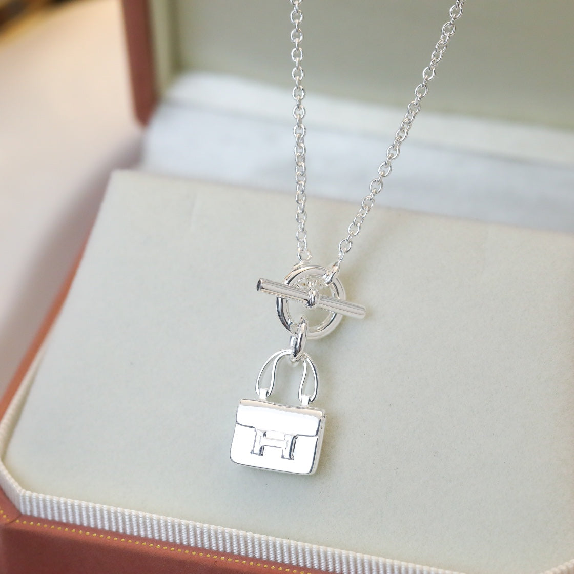 [Eterna Jewels]POP H PEDANT SILVER NECKLACE