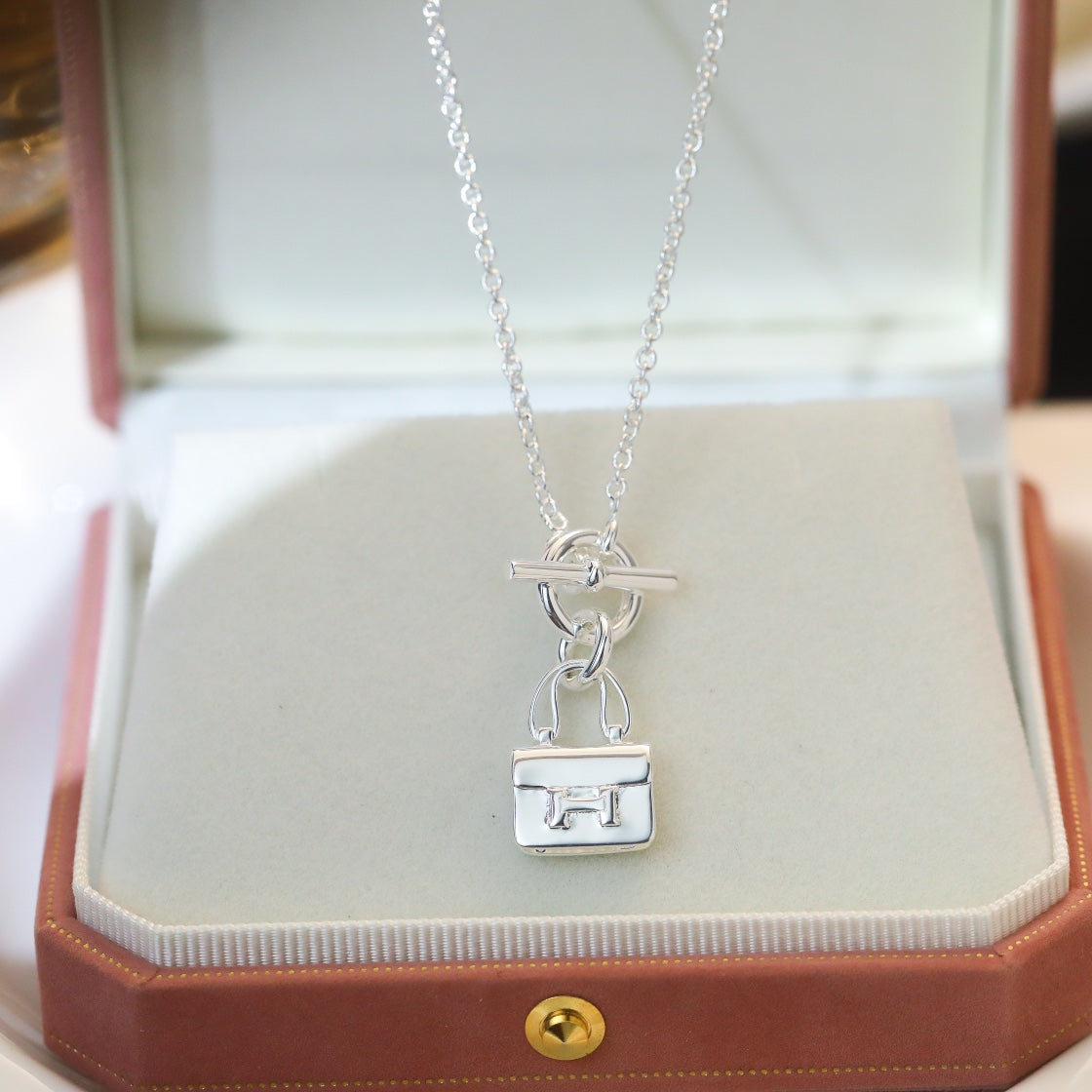 [Eterna Jewels]POP H PEDANT SILVER NECKLACE