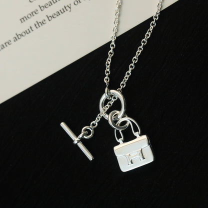 [Eterna Jewels]POP H PEDANT SILVER NECKLACE
