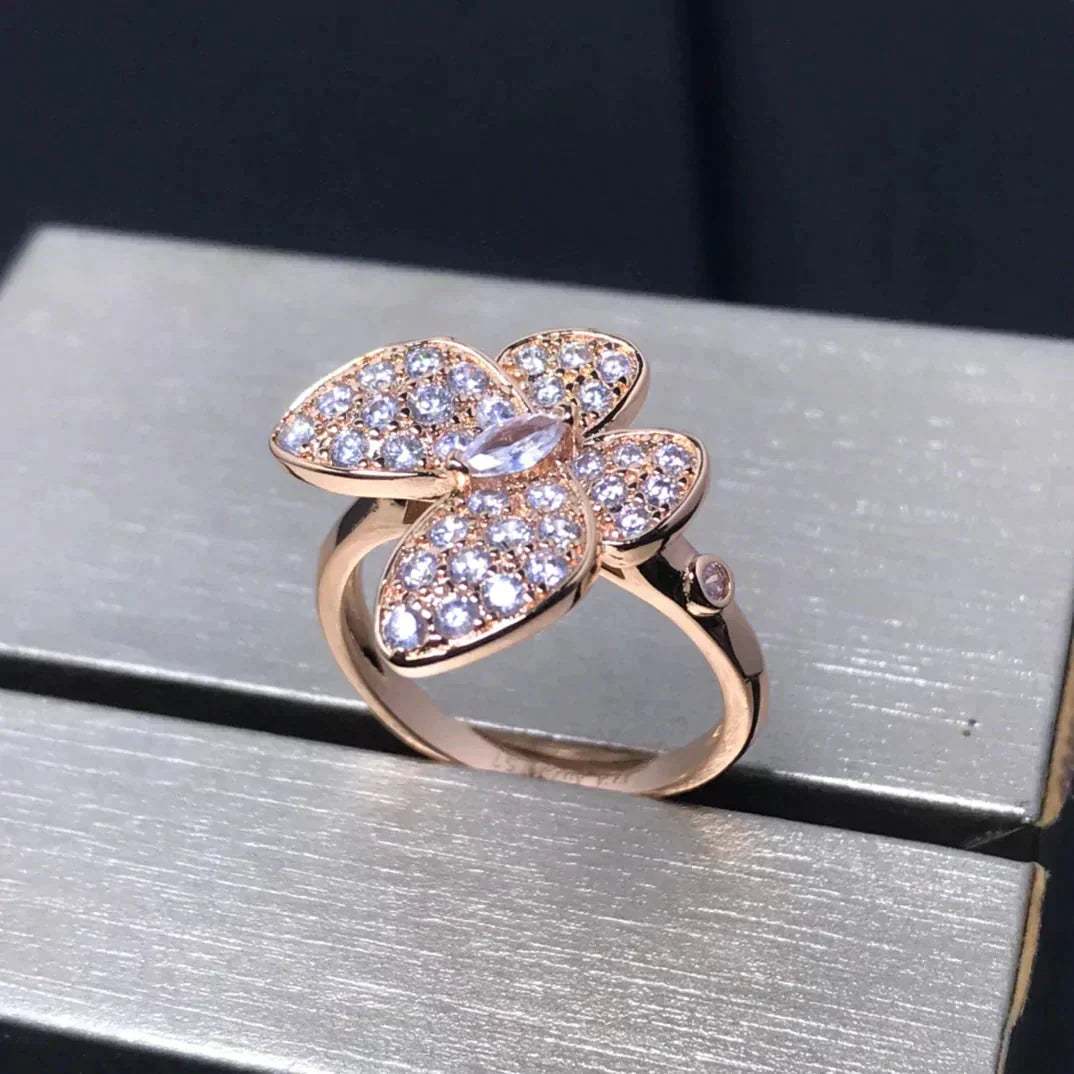 [Eterna Jewels]BUTTERFLY PINK GOLD DIAMOND RING