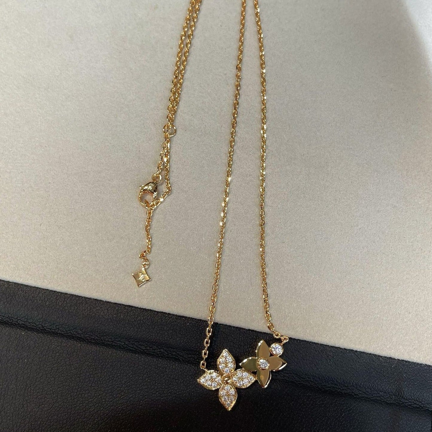 [Eterna Jewels]STAR BLOSSOM NECKLACE PINK GOLD DIAMONDS