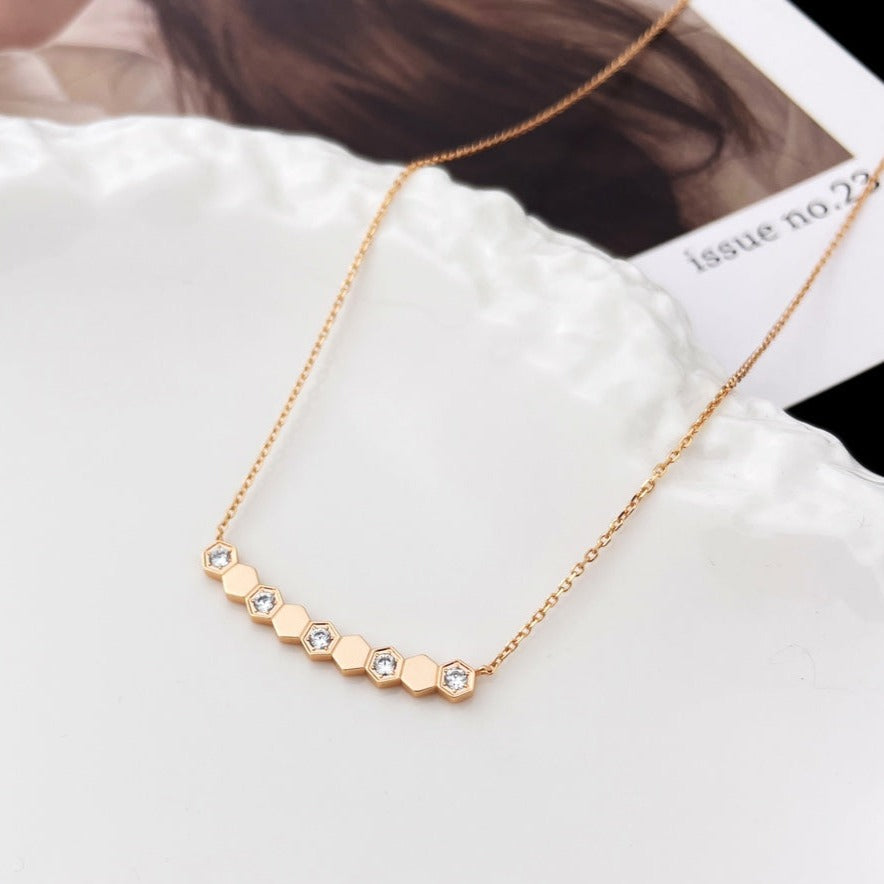 [Eterna Jewels]BEE MY LOVE DIAMOND NECKLACE